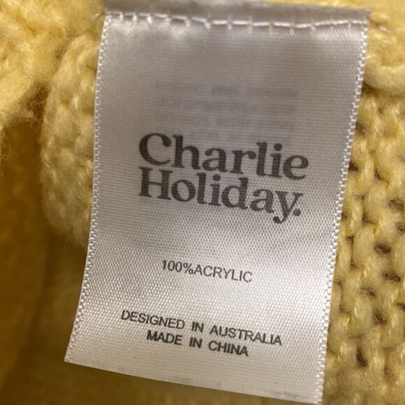 Charlie Holiday Presley Knit Balloon Sleeve Sweater Size 4 - Picture 3 of 6